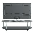 thumbnail image 5 of AVF Transitional Steel and Glass TV Stand for up to 65" TVs in Black/Chrome, 5 of 7