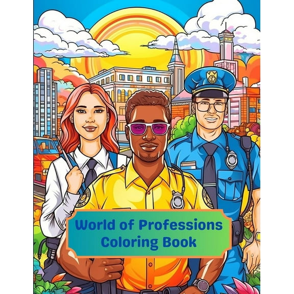 World of Professions Coloring Book, (Paperback)
