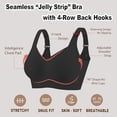 thumbnail image 4 of LOUMILEO Women's Seamless Bras Supportive No Underwire Bra Comfortable Push Up Bralettes Full Coverage T-Shirt Bra, 4 of 7