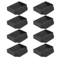 thumbnail image 3 of Raindrops 8 Pcs Bed Wheel Stoppers Anti-skid Wheel Pad Furniture Wheel Stoppers Black, 3 of 8