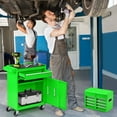 thumbnail image 7 of Artbros 5-Drawer Rolling Tool Chest with Detachable Box, Lockable Wheels & 4 Hooks, Green, 7 of 7