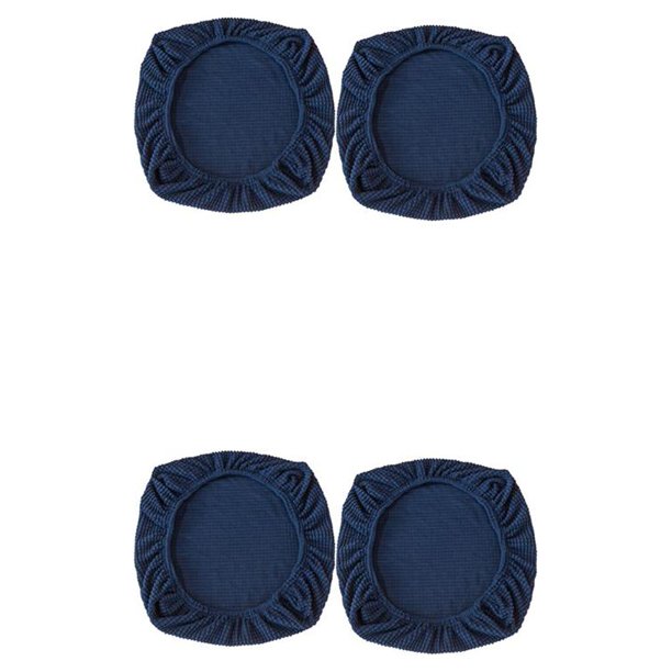sweethay Funda para silla de oficina con división de grano de maíz, 2 piezas, funda para sillas resistente al desgaste, funda elástica de azul profundo 2Conjunto
