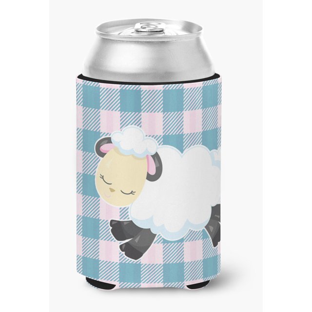 "Treasures On Blue Gingham Can or Bottle Hugger, Can Hugger, multicolor" Caroline's Treasures BB6874CC