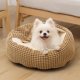 thumbnail image 5 of 50cm Donut Redondo Fleece Mascota Perro Gato Cama con manta con capucha Suave Invierno Cálido Calmante Cama para dormir Perrera Nido Muyoka Hogar, 5 of 6