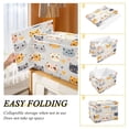 thumbnail image 2 of Yayeee Collapsible Cube Storage Bin with Lid Fabric Closet Decorative Basket with Handles, Cute Cartoon Cat, 2 of 7