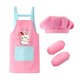 thumbnail image 5 of Delantal impermeable para niños, para cocina, para bebés, niños y niñas, para comer, pintar, para guardería, arte, con capucha y pechera, 5 of 5