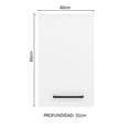 thumbnail image 3 of Mueble Superior de Cocina MADESA Agata 40 cm 1 Puerta Blanco, 3 of 6