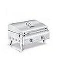 thumbnail image 3 of Lifemaster Portable Stainless Steel Gas Grill - 2 Burners Easy Clean Tabletop BBQ Propane Gas Grill with Foldable Legs and Wind Proof Lid for Camping and Outdoor - Silver, 3 of 4