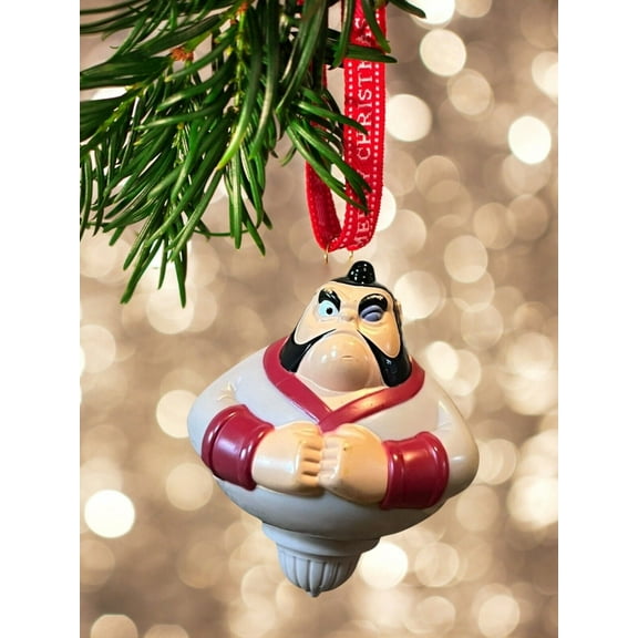 Ornament Disney Mulan Spinning Top Yao Figure Figurine Charm 3” Dangler Gift New