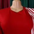 thumbnail image 6 of AURA Plus Size Pencil Midi Dress Round Neck High Waist Bodycon Ruched 9 10 Sleeve Elegant Work Dress, 6 of 9