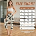 thumbnail image 6 of SCRAWLGOD Halloween Bat Floral Print Capri Leggings for Women with Pockets Tummy Control Active Yoga Leggings High Waisted Cropped Tights for Running Cycling, L, 6 of 7