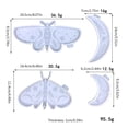 thumbnail image 5 of ZPAQI Silicone Resin Moulds Moon for Butterfly Mold Keychain Pendant Epoxy Casting Mou, 5 of 11