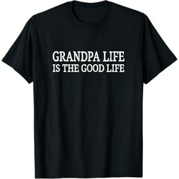 Mens Grandpa Life Is The Good Life - Vintage Style - T-Shirt