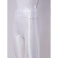 thumbnail image 3 of Choomomo Leggings Serrés de Performance de Danse Moderne de Rue Hip Hop Rave Extensible Brillant pour Femmes Blanc TG, 3 of 6