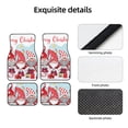 thumbnail image 4 of Lsque Christmas Print 4-Piece Floor Mats, Heavy-Duty Rubber Liners, Anti-Slip Design, All-Season Automotive Protection, Vehicles, Cars, Trucks, and SUVs, 4 of 7
