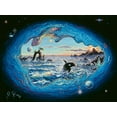 thumbnail image 2 of Tift, Jeff 14x12 White Modern Wood Framed Museum Art Print Titled - Whales, 2 of 4