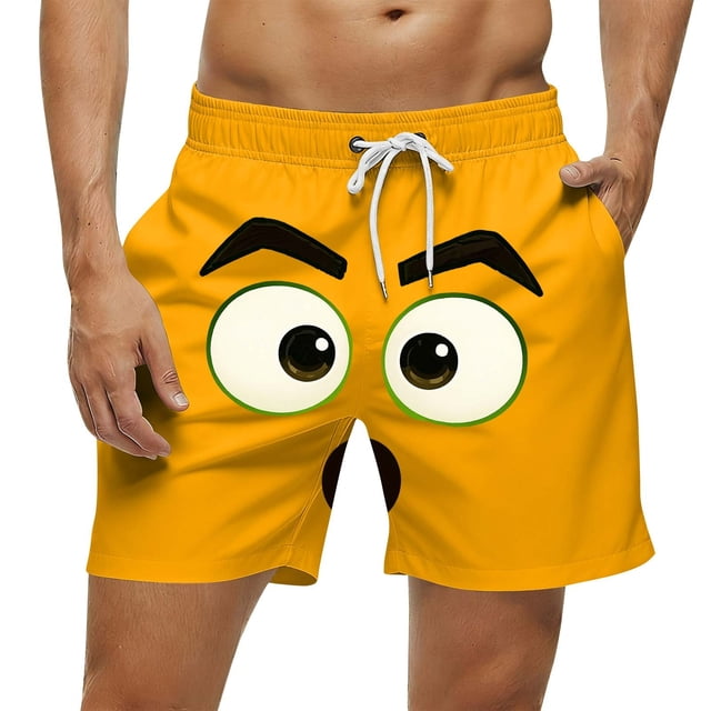Pantalones de playa, de verano, para ocio playero, pantalones de natación para hombre, pantalones de cinco cuartos