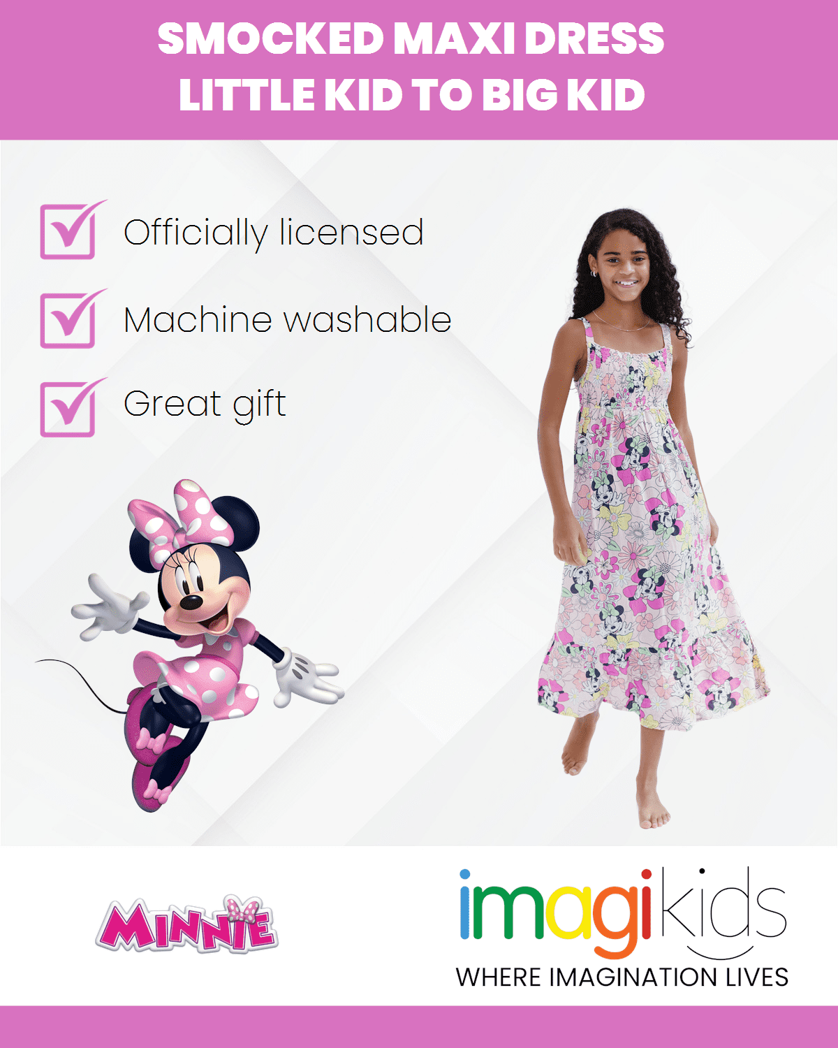 ワンピース 23AW Apolina minnie dress 5-7Y Minnie' Dress - Worker Check – Sage Kids