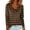 Brown, variant on Womens Long Sleeve Tops 2026 Plaid Oversized Casual Shirts Summer Cowl Neck Loose Pullover Vacation Work Clothes Light pink XL