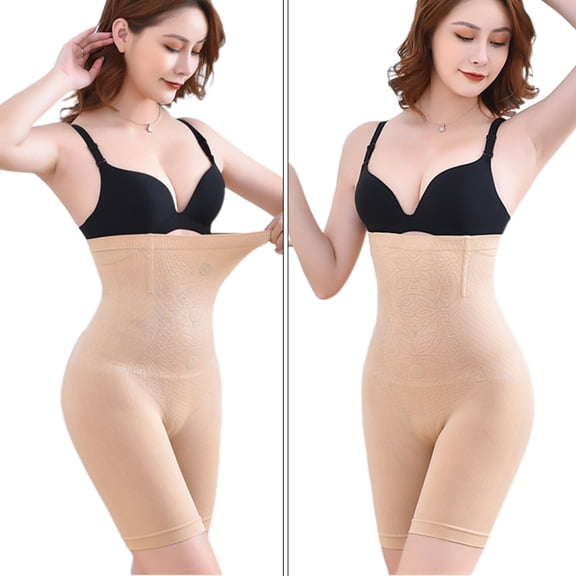 ZUARFY Women High Waist Tummy Control Body Shaper Honeycomb Warm Therapy Underwear Seamless Shapewear Short Pants Thigh Slimmer