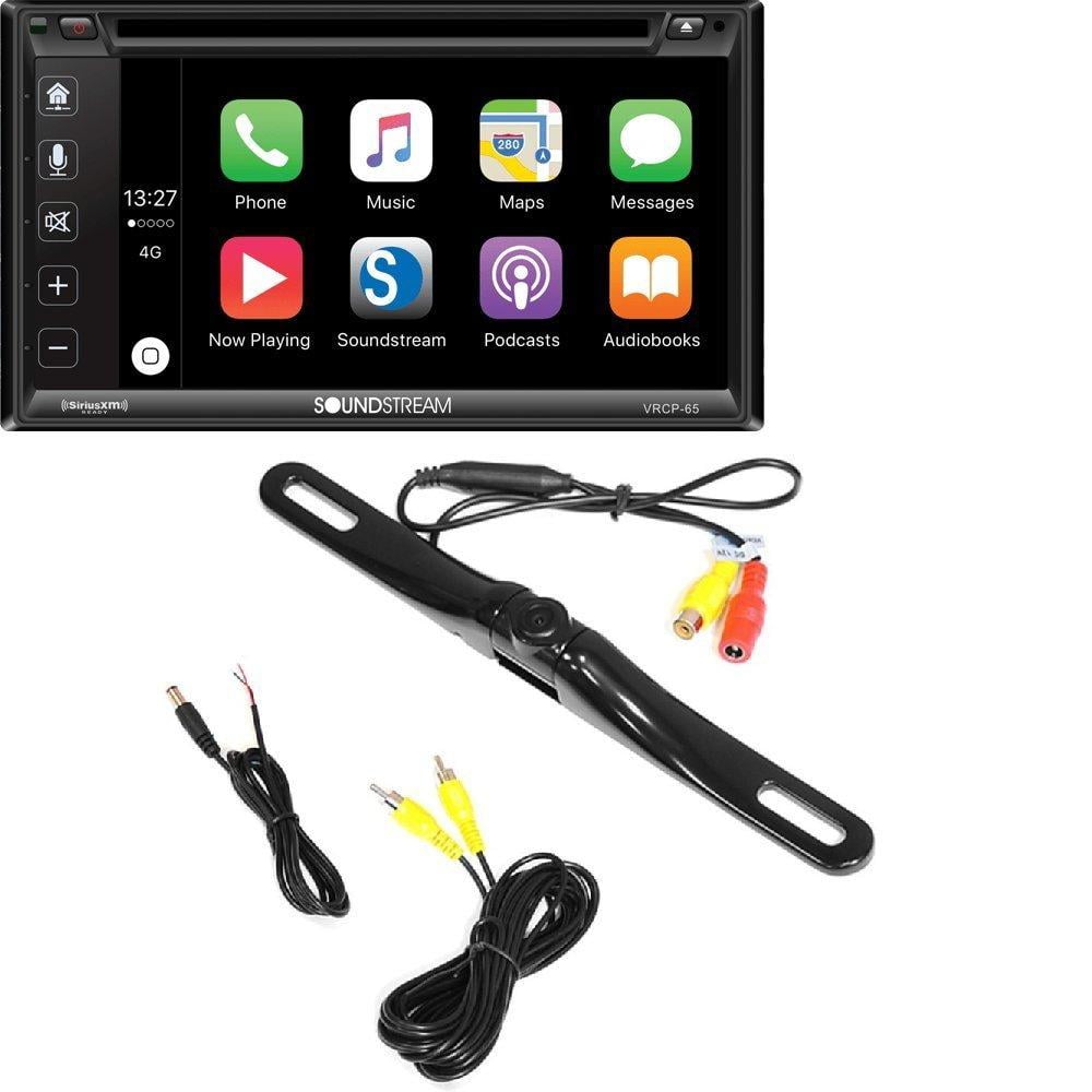 Soundstream VRCP65 6.2" CD DVD Bluetooth iPhone Apple Carplay Sirius