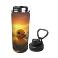 thumbnail image 2 of Yiaed Cartoon Swimming Yellow Duck Print Sports Insulated Kettle Bottle Reusable Stainless Steel Insulated Cup, Outdoor Portable Casual Stainless Steel Insulation Cup, 2 of 7