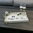 thumbnail image 4 of Elegant Designs 15.5" x 12" Decorative Wood Serving Tray, "Happy New Year", Light Gray, 4 of 7