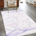 thumbnail image 2 of 3'x5' Area Rugs, Purple Pink Ombre Indoor Outdoor Area Rug for Living Room Bedroom, Modern Geometric Abstract Art Washable Bathroom Rugs Kitchen Floor Carpet Mats Home Decor Aesthetic, 2 of 8