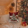 thumbnail image 4 of Christmas Pillow Covers 18x18 Inch, Cushion Covers for Sofa, Festive Holiday Decor with Flax Texture, Machine Washable, 4 of 5