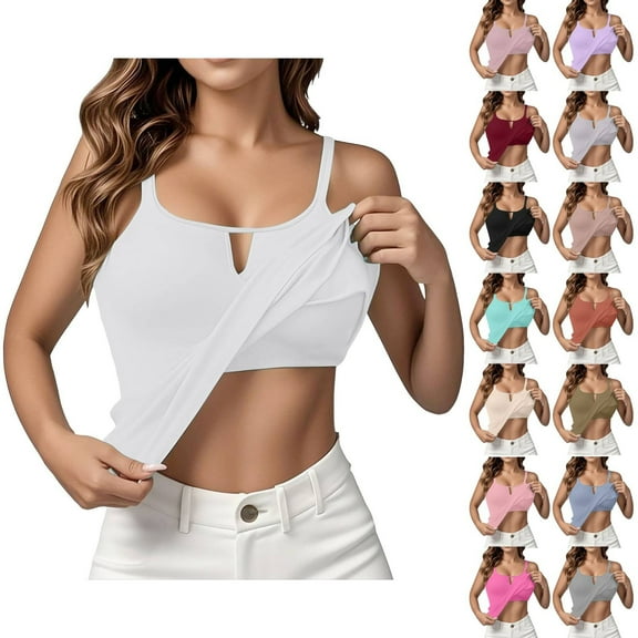 Womens Summer Tank Top Sleeveless Yoga Gym Camisole Comfortable Plus Size Activewear