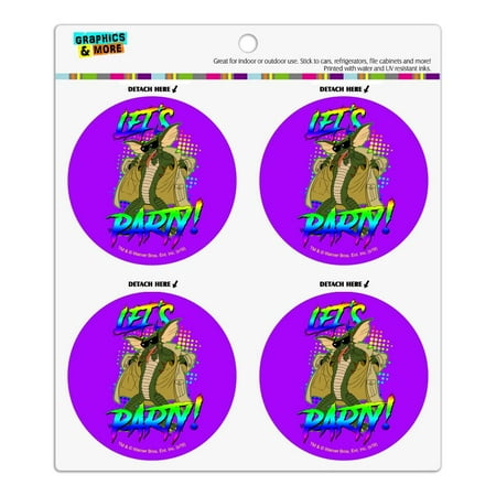 

Gremlins Let s Party! Refrigerator Fridge Locker Vinyl Circle Magnet Set