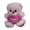 pink, variant on Themed Heart Pattern Stuffed Bear Plush Doll Soft Cozy Fabric Cushion Style Gift Home Sofa Bedroom Decorative Plush Ornament Casual Daily Use Display Gift Souvenir