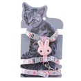 thumbnail image 2 of Cuerda de suave para , perros para caminar, entrenamiento de mascotas, suministros para mascotas, arnés de pecho ajustable tran Rosa S Colco Arnés para gatos, 2 of 8