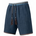 thumbnail image 3 of Sentmoon Men's Shorts Mens Straight Leg Work Pants Solid Color Stretch Waist Drawstring Pocket Casual Utility Trousers Comfortable Lightweight for Outdoor and Daily Wear M-3XL, 3 of 7