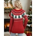 thumbnail image 5 of Christmas Sweaters for Women Chritmas Tree and Fair Isle Style Ugly Christmas Sweater Loose Knit Warm Pullover Sweater Shermie, 5 of 6