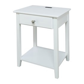 Casual Home Notre Dame Nightstand With Usb Port Espresso Walmart Com Walmart Com