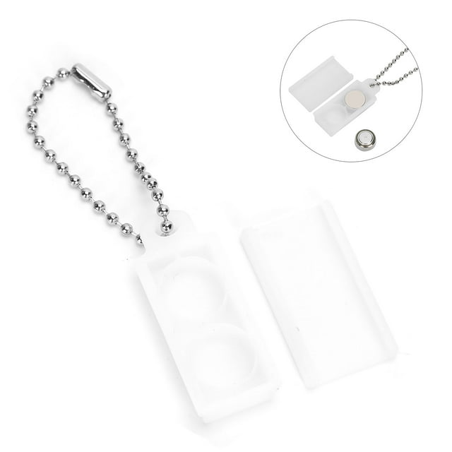 Peahefy Hearing Aid Battery Protective Case,Professional Hearing Aid Battery Box Portable Hearing Aid Button Batteries Storage Case,Portable Button Battery Case