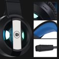 thumbnail image 1 of Auriculares para juegos con sonido envolvente estéreo 7.1, auriculares con micrófono con cancelación de ruido y luz LED, 1 of 1
