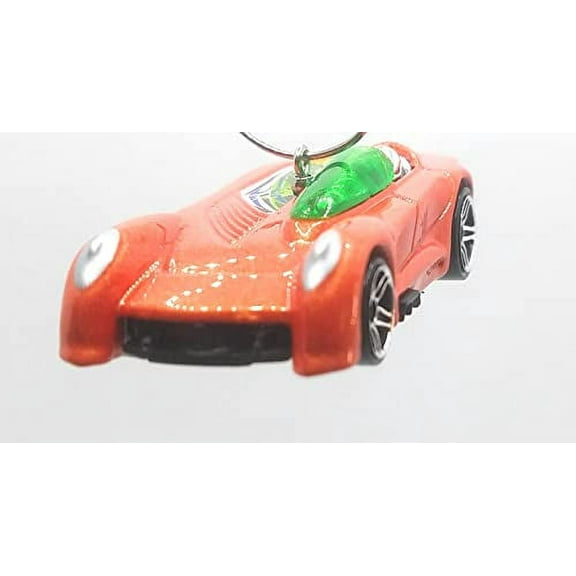 Christmas Ornament for Monoposto Futuristic Car Orange