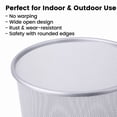 thumbnail image 2 of 2 Pack Silver Mesh Wastebaskets, 6 Gallon Round Office Trash Cans Set, Metal Garbage Bin for Desk, Bathroom & Dorm with 40 Trash Bags, 2 of 7