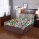 thumbnail image 4 of Juego de ropa de cama de 3 piezas ABPHQTO Funda de edredón calaveras rosas y amarillas tamaño doble, 4 of 4