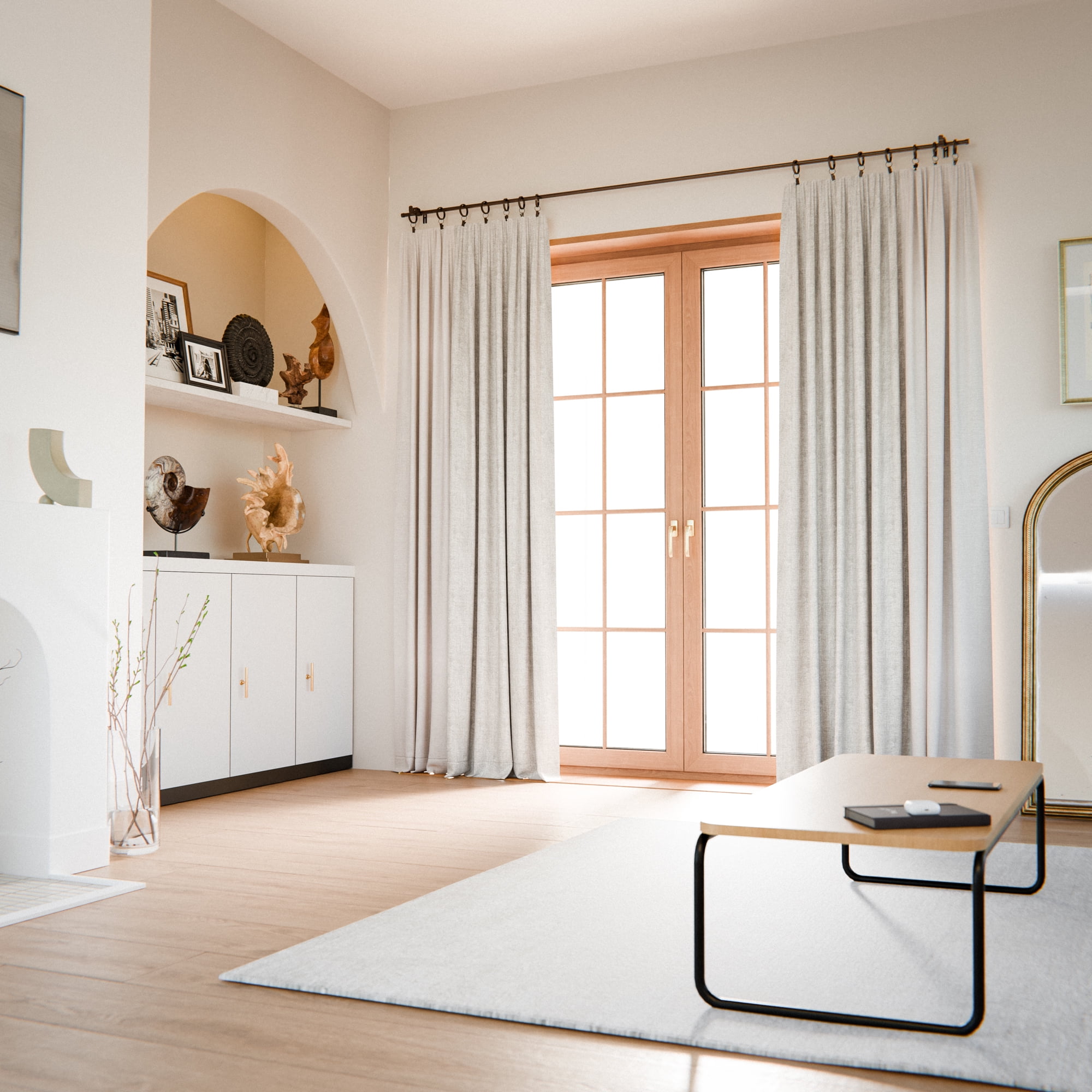 Better Homes & Gardens 5/8" Plated Oil Rubbed Bronze Adjustable Add on Curtain Rod Kit, 32"-120"