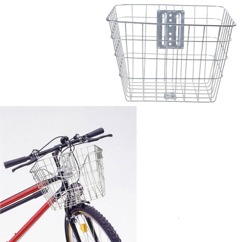 Detachable Front Bike Basket Electric Bikes Storage Basket Cycling Bike Wire Basket for Bike Road Bikes Travel
