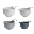 thumbnail image 3 of Mixing Bowls - 4 Piece Nesting Plastic Mixing Bowl Set with Pour Spouts and Handles Vegetable Bowl Large Capacity,BPA free Microwave & Dishwasher Safe, 3 of 9