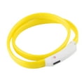 thumbnail image 2 of Collar para perro Bling Bling con luz recargable Por USB de silicona suave amarillo, 2 of 12