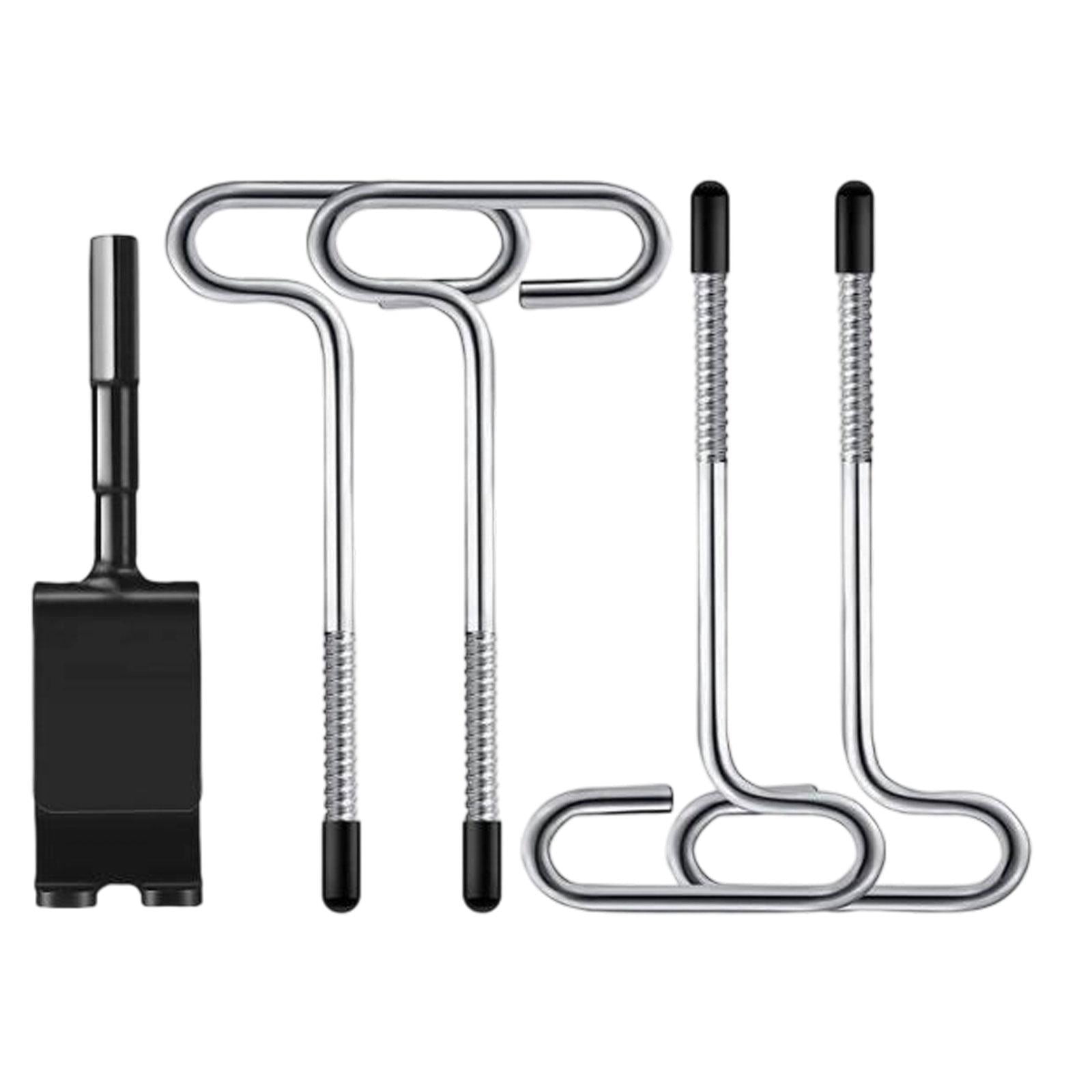 QccHieUs Ice Anchor Drill Adapter Kit Ice Anchor Tools for Setting up Ice Fishing Shelter