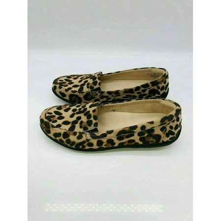 NWB Soul Naturalizer Women's Kacy Slip On Loafers Flats Shoe Black or Cheetah (8,Cheetah)