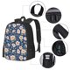 thumbnail image 2 of Fotbe Flower Mochila para Hombre y Mujer - Tela Oxford 600D Resistente - Mochila Impermeable de Gran Capacidad para Escuela, Viajes y Senderismo, 2 of 6