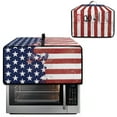 thumbnail image 2 of Renewold Toaster Oven Protective Cover Dustproof Smart Oven Air Fryer Protector Case with Pockets Easy Clean Kitchen Appliance Accessories, 18.5 x 14.5 x 9 Inches, American Flag Print, 2 of 7
