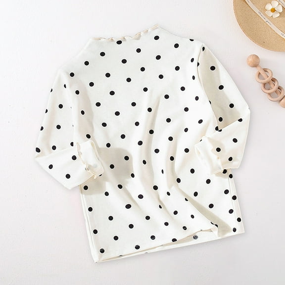 Bnwani Long Sleeve Toddler Shirt White Winter Warm Tops 12-24 Momths